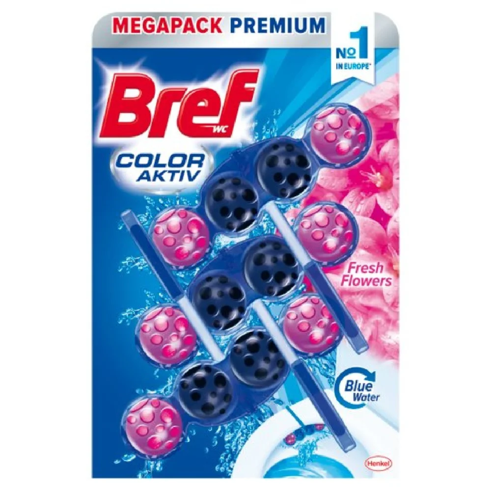 Bref wc golyó Color Active 3 x 50 g Fresh Flowers BW